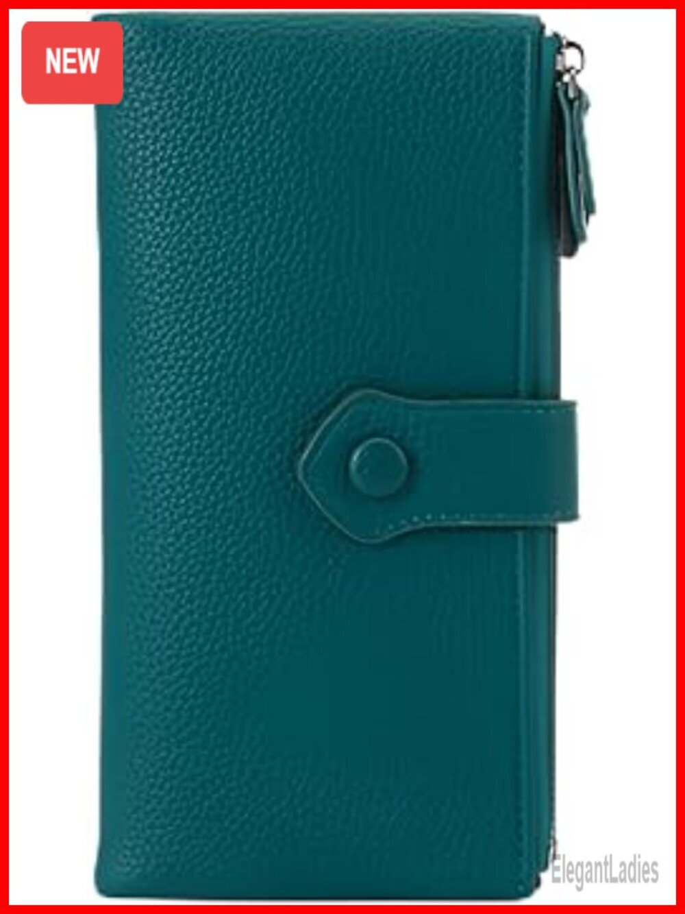 Genuine Faux Leather RFID Blocking Trifold Wallet Clutch Large Capacity Double